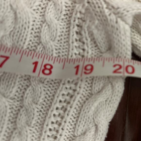 Croft & Barrow White Ladies Cable Knit Sweater EUC Size S - Picture 9 of 11